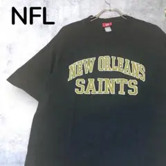 【一点物】NFL ニューオリンズセインツ Tシャツ ブラック 海外古着 アメフト