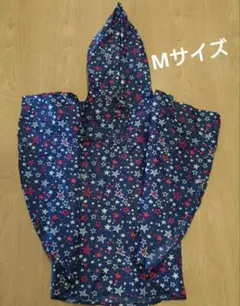 キッズ レインポンチョ Mサイズ ネイビー