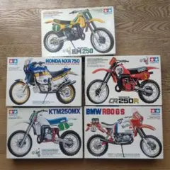 TAMIYA 1/12 HONDA CR250R モトクロッサープラモデル当時物 タミヤ 1/12 オートバイシリーズ Honda CR250R モトクロッサー