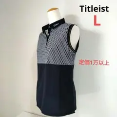 Titleist ダイヤ柄♡吸汗/速乾 ノースリーブ♡L ゴルフ/スポーツ