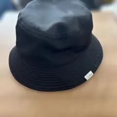 【バケハ】黒のバケットハット 約10cm