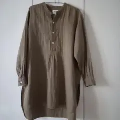MORRIS & SONS オリーブ バンドカラー チュニック サイズ0