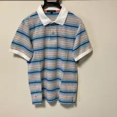 ロザーセン　 ストライプポロシャツ