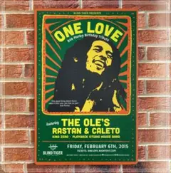 Bob Marley Birthday Tribute ブリキ看板　新品未使用