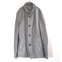 【キクチタケオ】ジャケットコート　メンズ　グレー　2XL