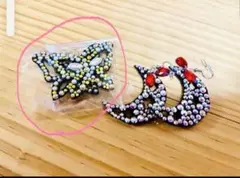ベリーダンス　ラインストーンピアス　バタフライ