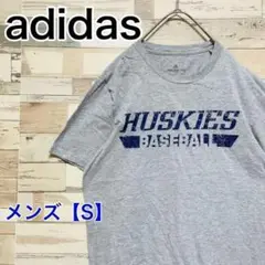 YA76【US輸入】adidas　Ｔシャツ【メンズS】グレー　baseball