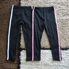 110サイズ ブラックレギンス 2枚セット