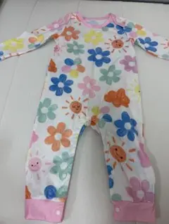 花柄ロンパース 90cm パジャマ
