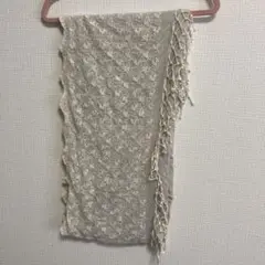 アイボリー 刺繍入り ショール
