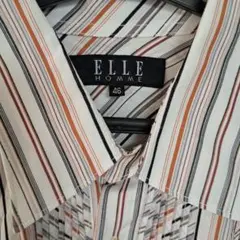 ELLE HOMME ストライプシャツ サイズ46　綿100%