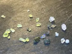 天然石 ルース ラフロックセット 原石 ブラックオパール 水晶 ペリドット