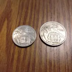 フランシスコ・フランコ 5 PTAS 硬貨 Yahoo!オークション - 格安譲渡 スペイン 5ペセタ 硬貨/1957年 5