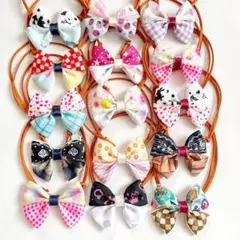 【036★B】ハンドメイド 犬用チョーカー トリミングリボン アソート15個