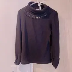 [美品]axes femme タートルネックニットトップス　黒