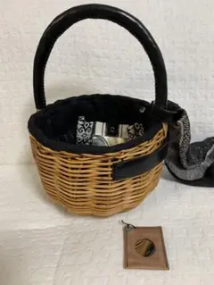 【美品】エバゴス ebagos ワンハンドルかごバッグ