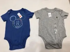 ミッキーマウス とくま　ボディスーツ 2セット