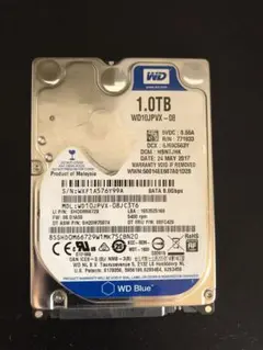 【中古品】①WD 1TB 2.5インチHDD 5400RPM
