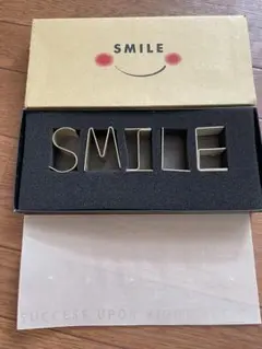 新品未使用 SMILE文字の真鍮製置物5個セット