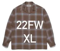 22FW WACKOMARIA CHECKOPEN COLLARSHIRT XL
