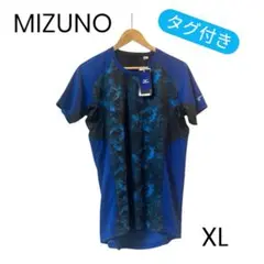 【タグ付き！】MIZUNO XL Tシャツ ブルー/ブラック