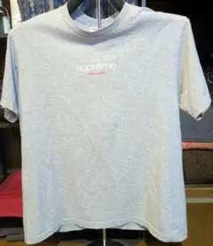 SUPREME Classic Logo Tee Tシャツ ヘザーグレー　M