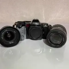 ☆ミノルタ フィルムカメラ☆ レンズ2個付き 動作未確認