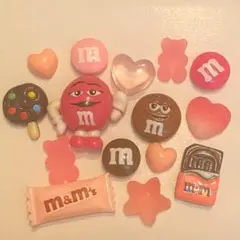 ジビッツ　クロックスサンダルアクセサリー　デコパーツ　お菓子　ピンク