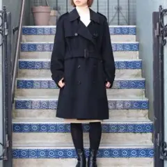 BURBERRY LONDONバーバリーロンドンアンゴラカシミヤトレンチコート