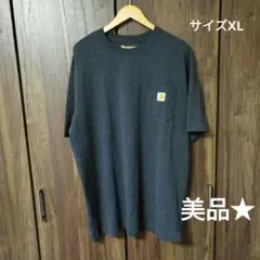 美品★Carhartt　カーハート　Tシャツ　ダークグレー ゆるだぼ　サイズXL