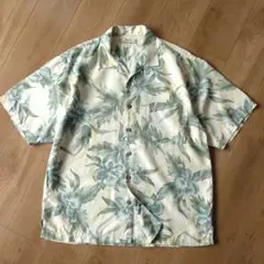 Tommy Bahama アロハシャツ/シルク100%/A192/古着/L