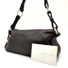 【極美品】BOTTDGA ハンドバック 本革 イントレチャート 肩掛け ブラウン