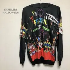 【THRILLER'S HALLOWEEN 】フード付きパーカー b155