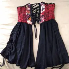 ★Qutie Frash コルセット⑱新品未使用 Qutie Frash】 後ろ編み上げコルセット -TyCHE iero(旧KERA SHOP