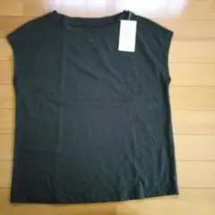 新品　無印良品　フレンチスリーブTシャツ　Mサイズ　ダークグレー