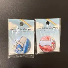 Pokemon with you 缶バッジ ラティオス ラティアス