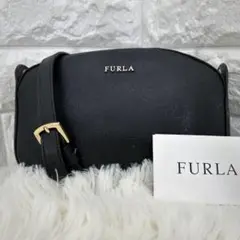 フルラ　ショルダーバック　カメラバック　斜め掛け　ゴールドロゴ リリー