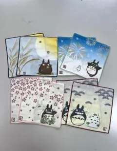 まとめ売り お得 となりのトトロ　ガーゼハンカチ　８枚セット ジブリ