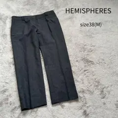HEMISPHERES エミスフェール スラックス タックパンツ パンツ M
