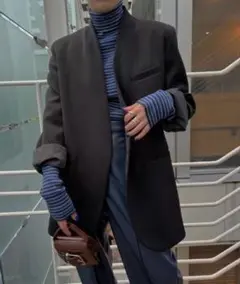Ameri ESSENTIAL CURVE COLLAR JACKET