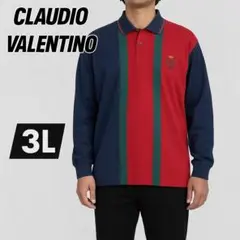 【新品タグ付き】CLAUDIO VALENTINO メンズポロシャツ 3L