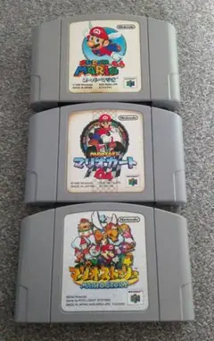 N64 スーパーマリオ64等 3本セット 動作未確認 ジャンク品