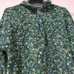Zara ブラウス　グリーン　花柄