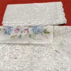【美品】Nina Ricci &ピエールカルダン　ハンカチ　2枚セット