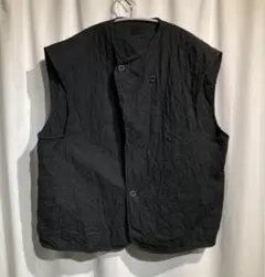 vintage【begetex】50's キルティングベスト　黒