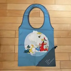 【新品未使用】トーベとムーミン展　moomin ムーミン　エコバッグ　青