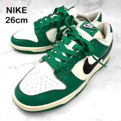 【美品】NIKE ナイキ ダンク スニーカー 26 グリーン ホワイト