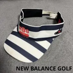 NEW BALANCE GOLF NBG 06 ユニセックスバイザー ストライプ