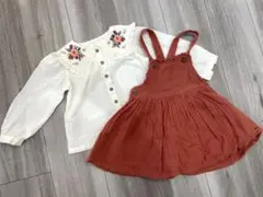 NEXT 刺繍ブラウス　ワンピースセット　92㎝