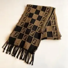 FENDI フェンディマフラー ペカンズッカ柄ストール イタリア製